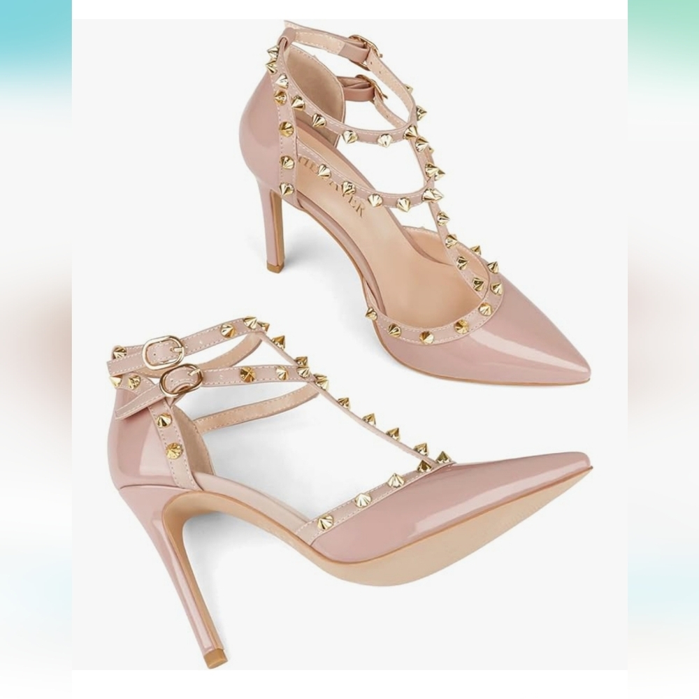 Ankle Strap Heels for Women Stilettos Pumps